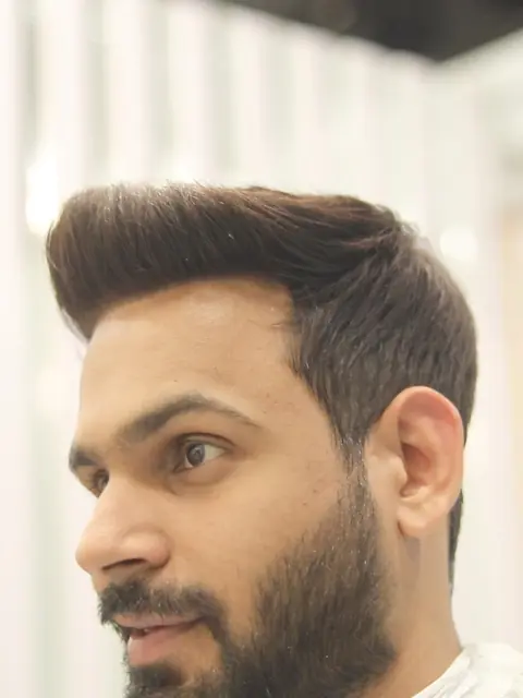 Same client after his hair system fitting