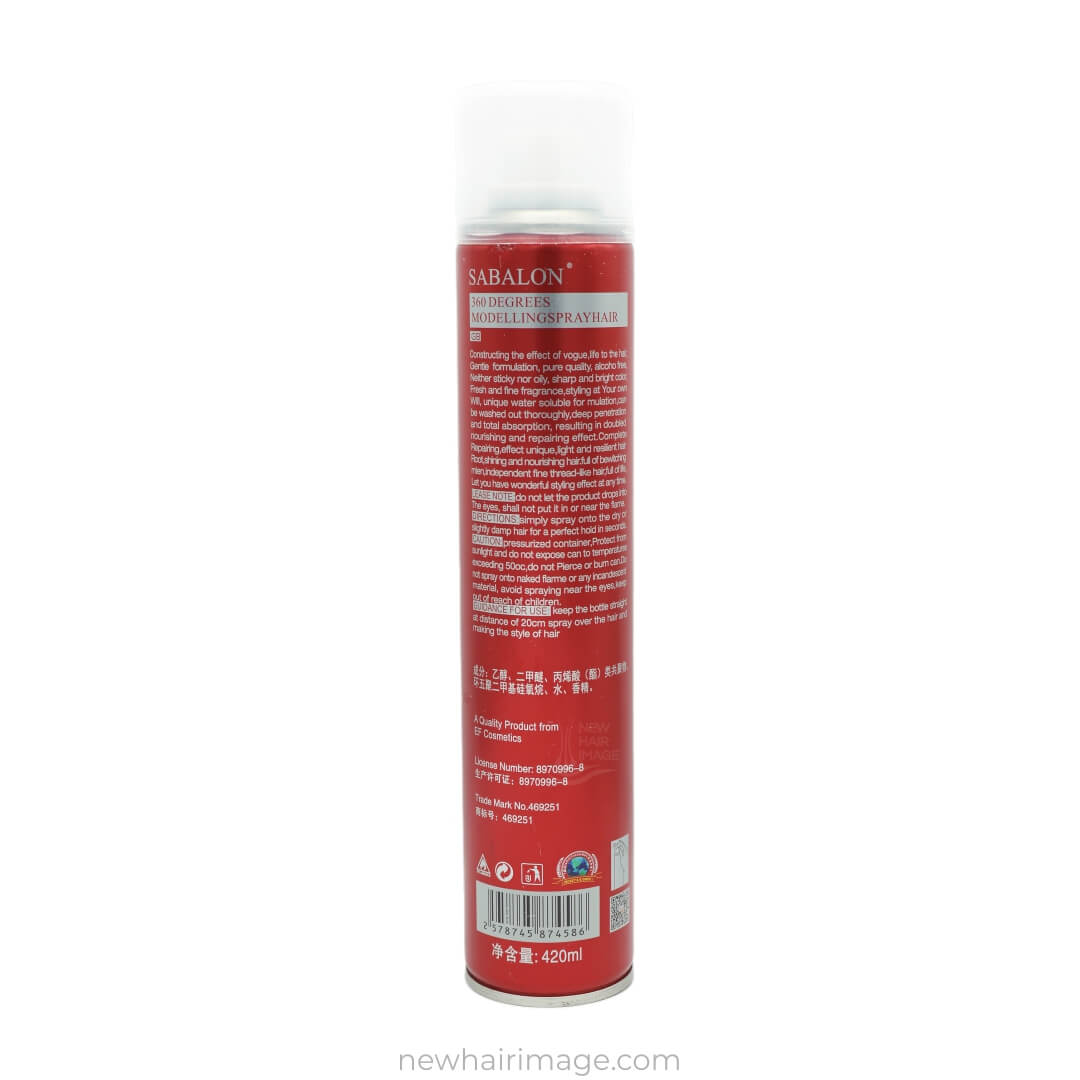 Sabalon Hairspray for Hairstyling - Original Red 420ml